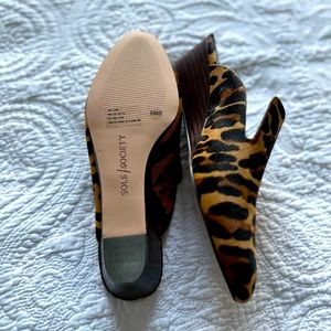 Sole Society - Leopard Print Mules
